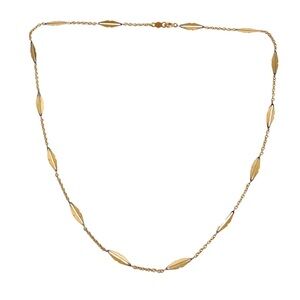 Vintage 14k Gold Chain Necklace Dainty Delicate Real Solid Gold Choker 15.5”